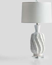 lampa stołowa z ceramiczną podstawą olida