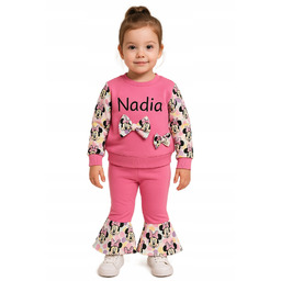 Myszka Miki Dres Komplet Dla Dziewczynki Spodnie Bluza
