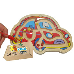 Tablica Manipulacyjna LABIRYNT MAGNETYCZNY AUTKO samochód zabawki montessori