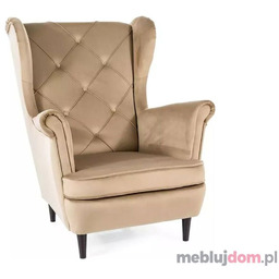 Fotel LADY VELVET Signal Beżowy