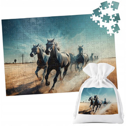 PUZZLE TRADYCYJNE - KOŃ KONIE JAZDA KONNA HOBBY