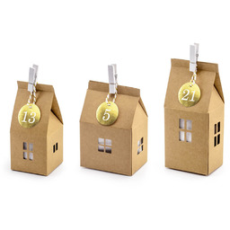 Kalendarz adwentowy Domki