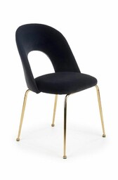 Krzesło k385 czarny (tkanina velvet) halmar