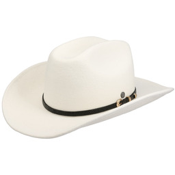 Kapelusz Western Jornick Wool by Lierys, biały, cm