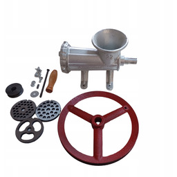 Maszynka do mielenia mięsa żeliwna ręczna z kołem