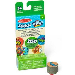 MELISSA&DOUG Książka z naklejkami Sticker Wow Dinozaury (twarda