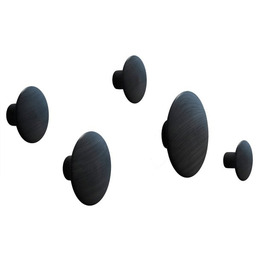 Muuto DOTS Wieszak Drewniany - Zestaw 5 Drewnianych