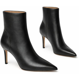 STEVE MADDEN CZARNE SKÓRZANE BOTKI NA SZPILCE