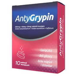 Zdrovit Antygrypin, 10 tabletek musujących