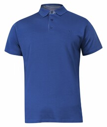 Koszulka POLO, Casualowa, Chabrowa Męska, Krótki Rękaw, Jednokolorowa,