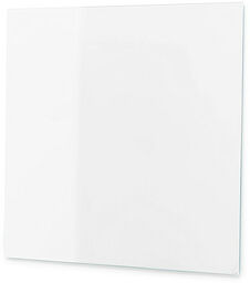 Szklana tablica suchościeralna STELLA, 300x300 mm, biały