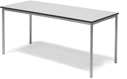 Stół SONITUS, 1800x800x720 mm, laminat HPL biały, szary