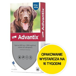 Elanco Advantix Krople na pchły i kleszcze ADVANTIX