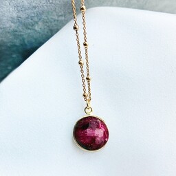 Pakamera NASZYJNIK RUBIN czerwony kamień