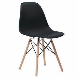 Krzesło skandynawskie czarne EAMES DSW EM01