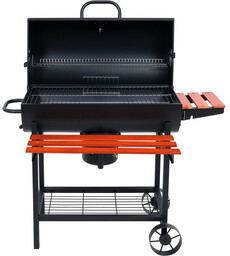 GRILL WĘGLOWY Z POKRYWĄ, RUSZT 71X34,5CM