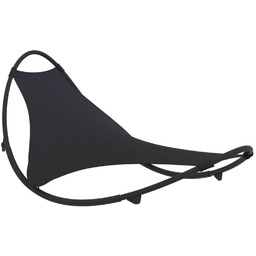 Edinos Czarny leżak ogrodowy na biegunach F3-T74