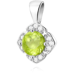 Złota zawieszka / wisiorek Oliwin 0,60ct białe złoto