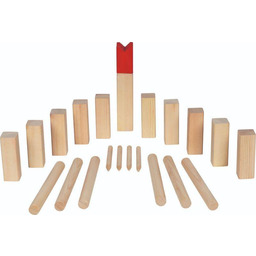 Kubb w bawełnianej torbie, gra zręcznościowa, Goki