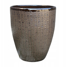 Donica Doniczka Ceramiczna Szkliwiona Mrozoodporna Ogrodowa Duża H30xØ27