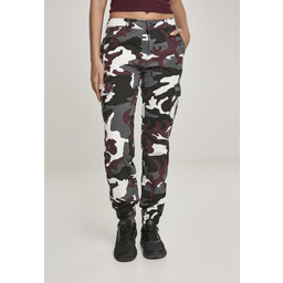 spodnie bojówki damskie HIGH WAIST CAMO winecamo-29