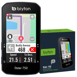 Nawigacja rowerowa BRYTON RIDER 750E, ekran 2,8'', GNSS