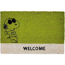 Excelsa Brunch Time wycieraczka Peanuts zielona