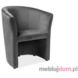 Fotel TM-1 Velvet Signal Bluvel 14 szary