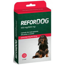 Refordog 100 mg/500 mg krople dla psów o