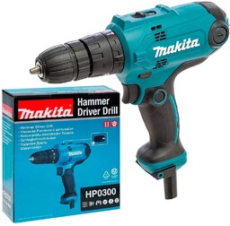 Makita Wiertarko-wkrętarka sieciowa 230V udarowa sprzęgło 320W HP0300