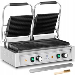 Grill kontaktowy podwójny dwustronny ryflowany 3600