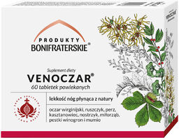 Produkty Bonifraterskie Venoczar, 60 tabletek