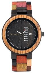 Zegarek drewniany Niwatch COLOUR - tarcza 45 mm