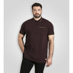 Duża Koszulka Męska Polo Bordowa REDDITCH-D555