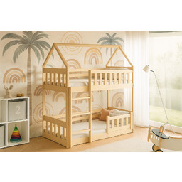 Łóżko piętrowe Domek Zuzia Slim 160x80 bez materacy