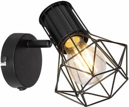 Druciana LAMPA ścienna PRISKA 54017-1 Globo regulowana OPRAWA
