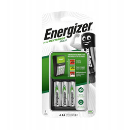 Energizer Maxi Ładowarka 4x Aa R6 2000mAh Akumulatory