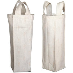 Bonamaison Bawełniana torba na wino z nadrukiem cyfrowym,