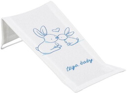 Tega Baby, Leżaczek kąpielowy, Króliczki, Biały
