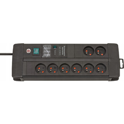 Listwa przeciwprzepięciowa, Premium-line-duo, 60kA, 8 gniazd, 3 m,