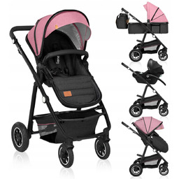 WÓZEK 3w1 Lionelo AMBER Spacerówka Gondola Fotelik I-size