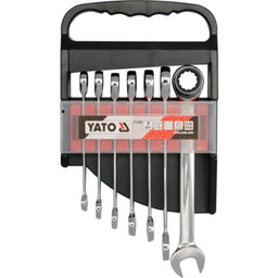 YATO Zestaw kluczy płasko-oczkowych YT-0208 10 - 19