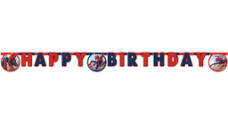 Baner urodzinowy Happy Birthday Spiderman - 1 szt.