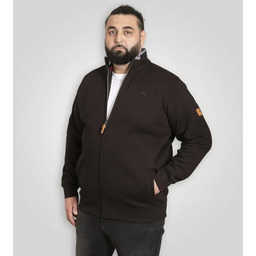 Duża Bluza Męska ze Stójką na suwak Czarna