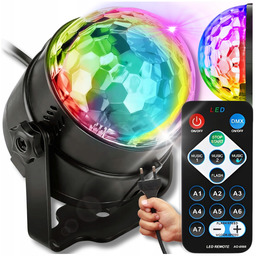 Kula Disco Projektor Rgb Led Dyskotekowy Na Impreze