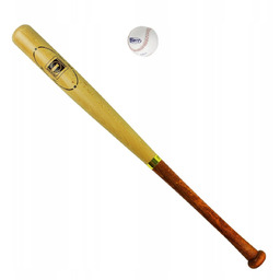 Drewniany Kij Baseballowy Londero 75 Cm Z Piłką