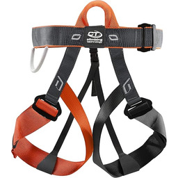 Climbing Technology Discovery Uprząż dla dorosłych, szaro-pomarańczowa, pojedyncza