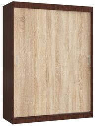 Szafa przesuwna do sypialni, NOTTE, 150x60x200 cm, wenge,