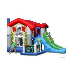 Happy Hop Dmuchaniec Big House HappyHop Trampolina Zjeżdzalnia