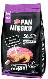 PAN MIĘSKO Karma dla kota Cielęcina z krewetkami
